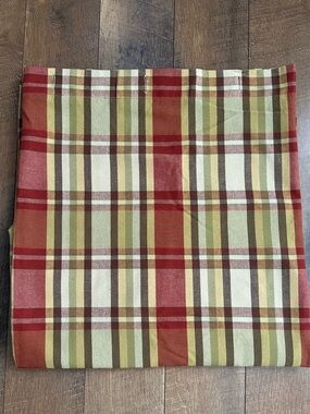 Park Designs Autumn Plaid Shower Curtain EUC